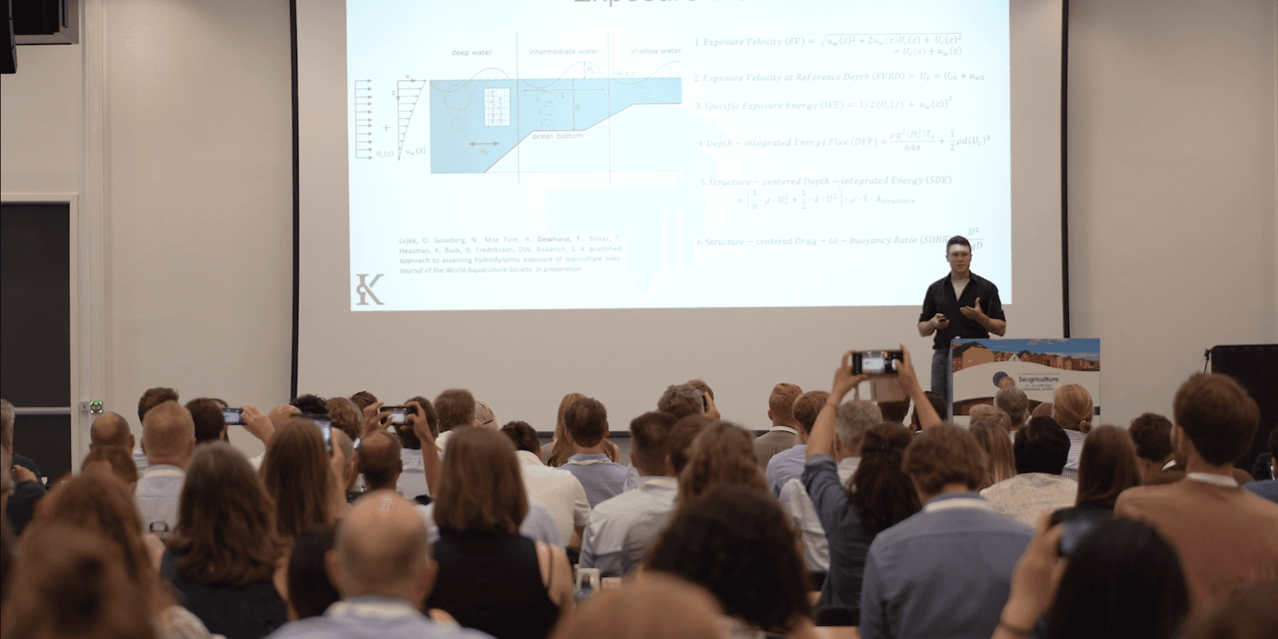 Audience engagement as Dewhurst presents the exposure index